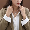 image:imageNONNYL Pearl Necklace for Women Gifts Sterling Silver Genuine White Freshwater Cultured Pearls Pendant Necklaces Christmas Gifts for Mom Wife Girlfriend Her Anniversary Birthday Fine Jewelry NO25192