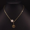 image:imageNONNYL Pearl Necklace for Women Gifts Sterling Silver Genuine White Freshwater Cultured Pearls Pendant Necklaces Christmas Gifts for Mom Wife Girlfriend Her Anniversary Birthday Fine Jewelry NO25132