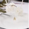 image:imageNONNYL Pearl Necklace for Women Gifts Sterling Silver Genuine White Freshwater Cultured Pearls Pendant Necklaces Christmas Gifts for Mom Wife Girlfriend Her Anniversary Birthday Fine Jewelry NO11351