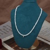 image:imageNONNYL Pearl Necklace for Women Gifts Sterling Silver Genuine White Freshwater Cultured Pearls Pendant Necklaces Christmas Gifts for Mom Wife Girlfriend Her Anniversary Birthday Fine Jewelry NO1158