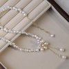 image:imageNONNYL Pearl Necklace for Women Gifts Sterling Silver Genuine White Freshwater Cultured Pearls Pendant Necklaces Christmas Gifts for Mom Wife Girlfriend Her Anniversary Birthday Fine Jewelry NO1137