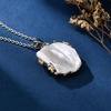 image:imageNONNYL Pearl Necklace for Women Gifts Sterling Silver Genuine White Freshwater Cultured Pearls Pendant Necklaces Christmas Gifts for Mom Wife Girlfriend Her Anniversary Birthday Fine Jewelry NO25162