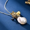 image:imageNONNYL Pearl Necklace for Women Gifts Sterling Silver Genuine White Freshwater Cultured Pearls Pendant Necklaces Christmas Gifts for Mom Wife Girlfriend Her Anniversary Birthday Fine Jewelry NO25187