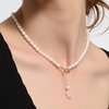 image:imageNONNYL Pearl Necklace for Women Gifts Sterling Silver Genuine White Freshwater Cultured Pearls Pendant Necklaces Christmas Gifts for Mom Wife Girlfriend Her Anniversary Birthday Fine Jewelry NO1136