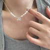 image:imageNONNYL Pearl Necklace for Women Gifts Sterling Silver Genuine White Freshwater Cultured Pearls Pendant Necklaces Christmas Gifts for Mom Wife Girlfriend Her Anniversary Birthday Fine Jewelry NO11357
