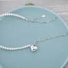 image:imageNONNYL Pearl Necklace for Women Gifts Sterling Silver Genuine White Freshwater Cultured Pearls Pendant Necklaces Christmas Gifts for Mom Wife Girlfriend Her Anniversary Birthday Fine Jewelry NO11359