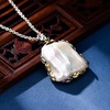 image:imageNONNYL Pearl Necklace for Women Gifts Sterling Silver Genuine White Freshwater Cultured Pearls Pendant Necklaces Christmas Gifts for Mom Wife Girlfriend Her Anniversary Birthday Fine Jewelry NO25159