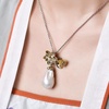 image:imageNONNYL Pearl Necklace for Women Gifts Sterling Silver Genuine White Freshwater Cultured Pearls Pendant Necklaces Christmas Gifts for Mom Wife Girlfriend Her Anniversary Birthday Fine Jewelry NO25187