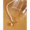 image:imageNONNYL Pearl Necklace for Women Gifts Sterling Silver Genuine White Freshwater Cultured Pearls Pendant Necklaces Christmas Gifts for Mom Wife Girlfriend Her Anniversary Birthday Fine Jewelry NO1139