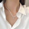 image:imageNONNYL Pearl Necklace for Women Gifts Sterling Silver Genuine White Freshwater Cultured Pearls Pendant Necklaces Christmas Gifts for Mom Wife Girlfriend Her Anniversary Birthday Fine Jewelry NO11324