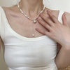 image:imageNONNYL Pearl Necklace for Women Gifts Sterling Silver Genuine White Freshwater Cultured Pearls Pendant Necklaces Christmas Gifts for Mom Wife Girlfriend Her Anniversary Birthday Fine Jewelry NO11337