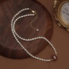 image:imageNONNYL Pearl Necklace for Women Gifts Sterling Silver Genuine White Freshwater Cultured Pearls Pendant Necklaces Christmas Gifts for Mom Wife Girlfriend Her Anniversary Birthday Fine Jewelry NO1181