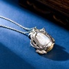 image:imageNONNYL Pearl Necklace for Women Gifts Sterling Silver Genuine White Freshwater Cultured Pearls Pendant Necklaces Christmas Gifts for Mom Wife Girlfriend Her Anniversary Birthday Fine Jewelry NO25193