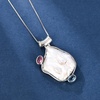 image:imageNONNYL Pearl Necklace for Women Gifts Sterling Silver Genuine White Freshwater Cultured Pearls Pendant Necklaces Christmas Gifts for Mom Wife Girlfriend Her Anniversary Birthday Fine Jewelry NO25184