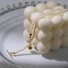 image:imageNONNYL Pearl Necklace for Women Gifts Sterling Silver Genuine White Freshwater Cultured Pearls Pendant Necklaces Christmas Gifts for Mom Wife Girlfriend Her Anniversary Birthday Fine Jewelry NO1188