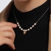 image:imageNONNYL Pearl Necklace for Women Gifts Sterling Silver Genuine White Freshwater Cultured Pearls Pendant Necklaces Christmas Gifts for Mom Wife Girlfriend Her Anniversary Birthday Fine Jewelry NO1141