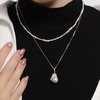 image:imageNONNYL Pearl Necklace for Women Gifts Sterling Silver Genuine White Freshwater Cultured Pearls Pendant Necklaces Christmas Gifts for Mom Wife Girlfriend Her Anniversary Birthday Fine Jewelry NO25183