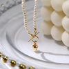 image:imageNONNYL Pearl Necklace for Women Gifts Sterling Silver Genuine White Freshwater Cultured Pearls Pendant Necklaces Christmas Gifts for Mom Wife Girlfriend Her Anniversary Birthday Fine Jewelry NO1188