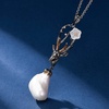 image:imageNONNYL Pearl Necklace for Women Gifts Sterling Silver Genuine White Freshwater Cultured Pearls Pendant Necklaces Christmas Gifts for Mom Wife Girlfriend Her Anniversary Birthday Fine Jewelry NO25199