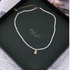 image:imageNONNYL Pearl Necklace for Women Gifts Sterling Silver Genuine White Freshwater Cultured Pearls Pendant Necklaces Christmas Gifts for Mom Wife Girlfriend Her Anniversary Birthday Fine Jewelry NO11351