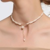 image:imageNONNYL Pearl Necklace for Women Gifts Sterling Silver Genuine White Freshwater Cultured Pearls Pendant Necklaces Christmas Gifts for Mom Wife Girlfriend Her Anniversary Birthday Fine Jewelry NO1182