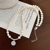image:imageNONNYL Pearl Necklace for Women Gifts Sterling Silver Genuine White Freshwater Cultured Pearls Pendant Necklaces Christmas Gifts for Mom Wife Girlfriend Her Anniversary Birthday Fine Jewelry NO11338