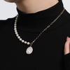 image:imageNONNYL Pearl Necklace for Women Gifts Sterling Silver Genuine White Freshwater Cultured Pearls Pendant Necklaces Christmas Gifts for Mom Wife Girlfriend Her Anniversary Birthday Fine Jewelry NO25149