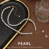 image:imageNONNYL Pearl Necklace for Women Gifts Sterling Silver Genuine White Freshwater Cultured Pearls Pendant Necklaces Christmas Gifts for Mom Wife Girlfriend Her Anniversary Birthday Fine Jewelry NO1136