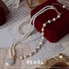 image:imageNONNYL Pearl Necklace for Women Gifts Sterling Silver Genuine White Freshwater Cultured Pearls Pendant Necklaces Christmas Gifts for Mom Wife Girlfriend Her Anniversary Birthday Fine Jewelry NO1177
