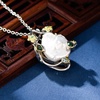 image:imageNONNYL Pearl Necklace for Women Gifts Sterling Silver Genuine White Freshwater Cultured Pearls Pendant Necklaces Christmas Gifts for Mom Wife Girlfriend Her Anniversary Birthday Fine Jewelry NO25164