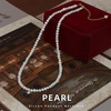 image:imageNONNYL Pearl Necklace for Women Gifts Sterling Silver Genuine White Freshwater Cultured Pearls Pendant Necklaces Christmas Gifts for Mom Wife Girlfriend Her Anniversary Birthday Fine Jewelry NO1158