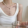 image:imageNONNYL Pearl Necklace for Women Gifts Sterling Silver Genuine White Freshwater Cultured Pearls Pendant Necklaces Christmas Gifts for Mom Wife Girlfriend Her Anniversary Birthday Fine Jewelry NO11337