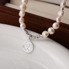 image:imageNONNYL Pearl Necklace for Women Gifts Sterling Silver Genuine White Freshwater Cultured Pearls Pendant Necklaces Christmas Gifts for Mom Wife Girlfriend Her Anniversary Birthday Fine Jewelry NO11338