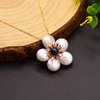 image:imageNONNYL Pearl Necklace for Women Gifts Sterling Silver Genuine White Freshwater Cultured Pearls Pendant Necklaces Christmas Gifts for Mom Wife Girlfriend Her Anniversary Birthday Fine Jewelry NO25144