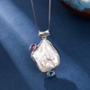 image:imageNONNYL Pearl Necklace for Women Gifts Sterling Silver Genuine White Freshwater Cultured Pearls Pendant Necklaces Christmas Gifts for Mom Wife Girlfriend Her Anniversary Birthday Fine Jewelry NO25184