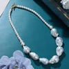 image:imageNONNYL Pearl Necklace for Women Gifts Sterling Silver Genuine White Freshwater Cultured Pearls Pendant Necklaces Christmas Gifts for Mom Wife Girlfriend Her Anniversary Birthday Fine Jewelry NO25207