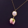 image:imageNONNYL Pearl Necklace for Women Gifts Sterling Silver Genuine White Freshwater Cultured Pearls Pendant Necklaces Christmas Gifts for Mom Wife Girlfriend Her Anniversary Birthday Fine Jewelry NO25138