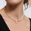 image:imageNONNYL Pearl Necklace for Women Gifts Sterling Silver Genuine White Freshwater Cultured Pearls Pendant Necklaces Christmas Gifts for Mom Wife Girlfriend Her Anniversary Birthday Fine Jewelry NO1144