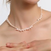 image:imageNONNYL Pearl Necklace for Women Gifts Sterling Silver Genuine White Freshwater Cultured Pearls Pendant Necklaces Christmas Gifts for Mom Wife Girlfriend Her Anniversary Birthday Fine Jewelry NO1161