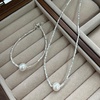 image:imageNONNYL Pearl Necklace for Women Gifts Sterling Silver Genuine White Freshwater Cultured Pearls Pendant Necklaces Christmas Gifts for Mom Wife Girlfriend Her Anniversary Birthday Fine Jewelry NO11341