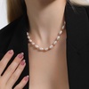 image:imageNONNYL Pearl Necklace for Women Gifts Sterling Silver Genuine White Freshwater Cultured Pearls Pendant Necklaces Christmas Gifts for Mom Wife Girlfriend Her Anniversary Birthday Fine Jewelry NO1135