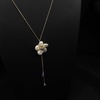 image:imageNONNYL Pearl Necklace for Women Gifts Sterling Silver Genuine White Freshwater Cultured Pearls Pendant Necklaces Christmas Gifts for Mom Wife Girlfriend Her Anniversary Birthday Fine Jewelry NO25139
