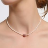 image:imageNONNYL Pearl Necklace for Women Gifts Sterling Silver Genuine White Freshwater Cultured Pearls Pendant Necklaces Christmas Gifts for Mom Wife Girlfriend Her Anniversary Birthday Fine Jewelry NO1181
