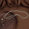 image:imageNONNYL Pearl Necklace for Women Gifts Sterling Silver Genuine White Freshwater Cultured Pearls Pendant Necklaces Christmas Gifts for Mom Wife Girlfriend Her Anniversary Birthday Fine Jewelry NO1182