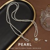 image:imageNONNYL Pearl Necklace for Women Gifts Sterling Silver Genuine White Freshwater Cultured Pearls Pendant Necklaces Christmas Gifts for Mom Wife Girlfriend Her Anniversary Birthday Fine Jewelry NO1182