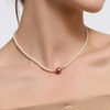 image:imageNONNYL Pearl Necklace for Women Gifts Sterling Silver Genuine White Freshwater Cultured Pearls Pendant Necklaces Christmas Gifts for Mom Wife Girlfriend Her Anniversary Birthday Fine Jewelry NO1181