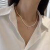 image:imageNONNYL Pearl Necklace for Women Gifts Sterling Silver Genuine White Freshwater Cultured Pearls Pendant Necklaces Christmas Gifts for Mom Wife Girlfriend Her Anniversary Birthday Fine Jewelry NO11324