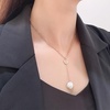 image:imageNONNYL Pearl Necklace for Women Gifts Sterling Silver Genuine White Freshwater Cultured Pearls Pendant Necklaces Christmas Gifts for Mom Wife Her Anniversary Birthday Fine Jewelry NO25151