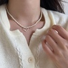 image:imageNONNYL Pearl Necklace for Women Gifts Sterling Silver Genuine White Freshwater Cultured Pearls Pendant Necklaces Christmas Gifts for Mom Wife Her Anniversary Birthday Fine Jewelry NO11356