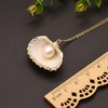 image:imageNONNYL Pearl Necklace for Women Gifts Sterling Silver Genuine White Freshwater Cultured Pearls Pendant Necklaces Christmas Gifts for Mom Wife Her Anniversary Birthday Fine Jewelry NO25143